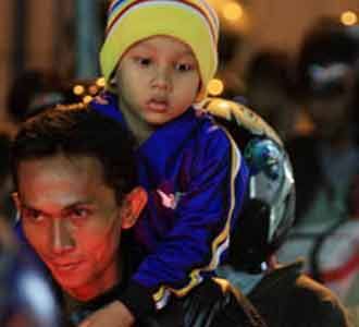 Anak-anak Ikut Mudik Motor