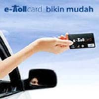 e-Toll card Terpotong Dua Kali di Gerbang Tol Pluit