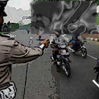 Tilang Oleh Oknum Polisi yang Sama-sama Melanggar