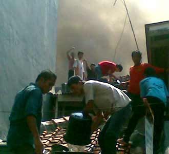 Pemukiman di Penjaringan Terbakar