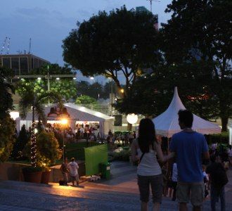 Kala Senja di Marina Bay