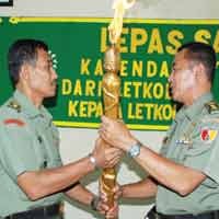 Tongkat Komando Kapendam Berpindah Tangan