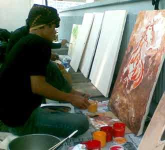 Pelukis Meriahkan HUT ke-199 Bandung