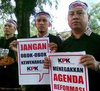 Aksi Keprihatinan Karyawan KPK