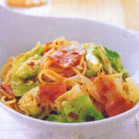 Spaghetti Daging Asap