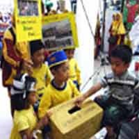 Peduli Gempa, Siswa TK Galang Bantuan