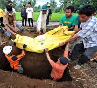 Pemakaman Korban Gempa