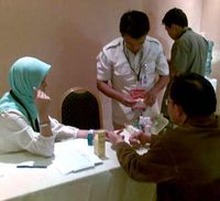 Peserta Munas Golkar Cek Kesehatan