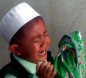 Isak Tangis Warnai Simulasi Gempa