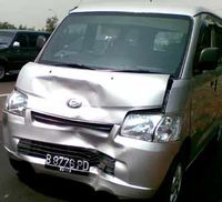 Tabrakan Beruntun di Tol Bandara