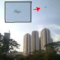 Foto UFO di Jakarta Palsu