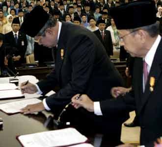 Pelantikan SBY-Boediono