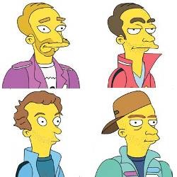 The Simpsons Ajak Fans Gambar Kartun Chris Martin