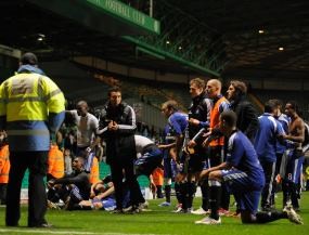 Demo Kecil Pemain Hamburg di Glasgow