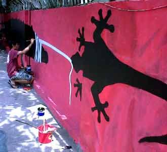 Kampanye Antikorupsi via Mural