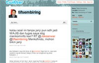 Tifatul Berburu Follower di Twitter
