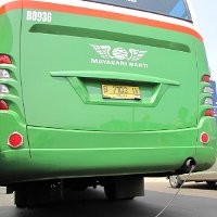 Lulus Uji Emisi, Bus Mayasari Diganjar Tepuk Tangan