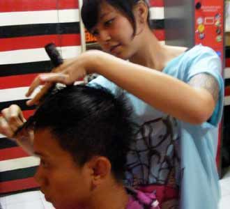 Rock n Roll Hair Cutting