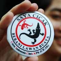 Dukung KPK, Ratusan Cicak Demo di Bundaran HI