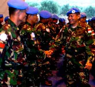 Kontingen Garuda Tiba di Libanon