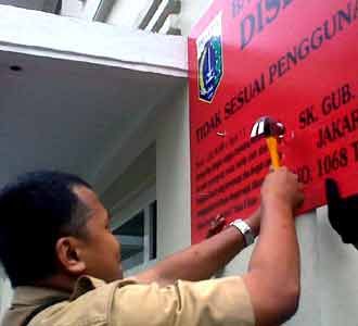10 Bangunan di Menteng Disegel