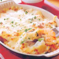 Resep Seafood: Udang Panggang Saus Putih