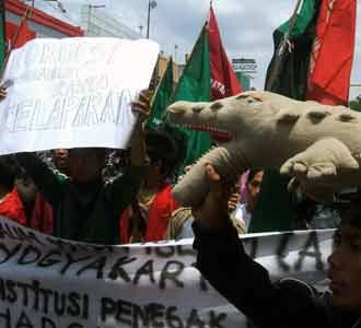 Mahasiswa Yogya  Dukung KPK