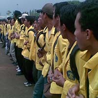 Dukung KPK, 1.000 Mahasiswa UI Demo Istana