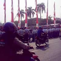 Peringatan Hari Pahlawan, Lalin Surabaya Padat