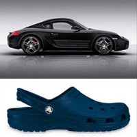 Sepatu Crocs Perang Lawan Porsche