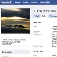 Pecinta Alam Turun Gunung ke Facebook 