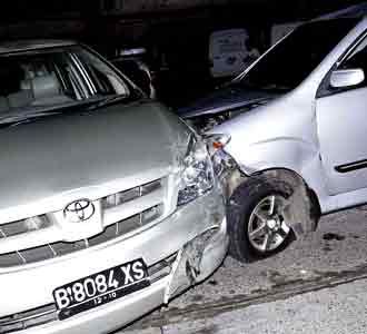 Tabrakan Beruntun di Depok