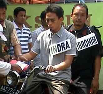 Rekonstruksi Teroris Temanggung