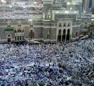 Kepadatan di Masjidil Haram