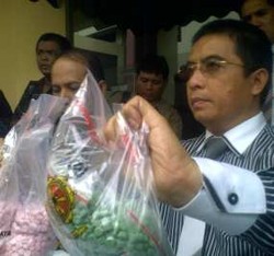 Ribuan Butir Ekstasi Senilai Rp 1,5 M Disita di Taman Sari