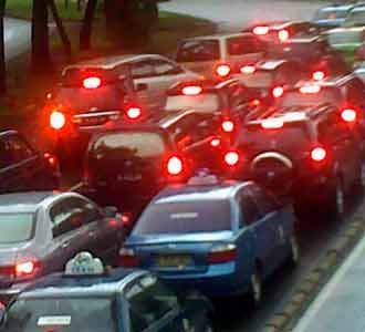 Hujan Reda, Jakarta Macet