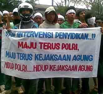 Demo Dukung Polri dan Kejagung