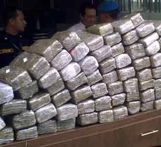 Ratusan Kg Ganja Disita