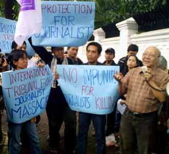 Protes Pembantaian Wartawan