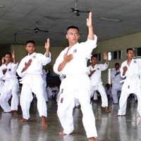 Marinir Gelar Ujian Kenaikan Tingkat Karate
