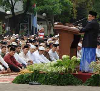 Salat Id di Mabes TNI