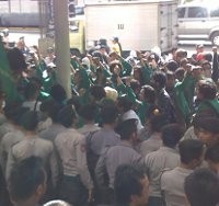 Demo Mahasiswa Unas di KPK Ricuh