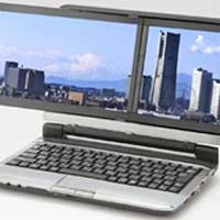 Kohjinsha Usung Notebook Berlayar Ganda