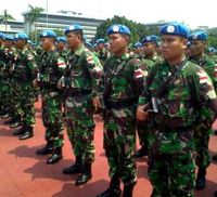 Pasukan Garuda Kembali ke Tanah Air