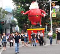 Jalanan Singapura Jelang Natal