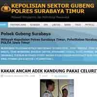 Polsek Gubeng Luncurkan Situs Berita Kriminal