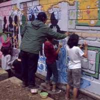 25 Anak Yatim dan Dhuafa Ramaikan Mural Bonbin 