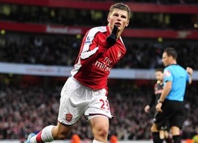 Arshavin, Striker Bayangan Arsenal