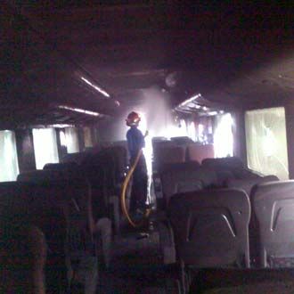 Gerbong KA Eksekutif Terbakar