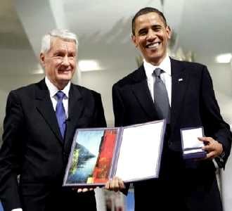 Obama Terima Nobel Perdamaian